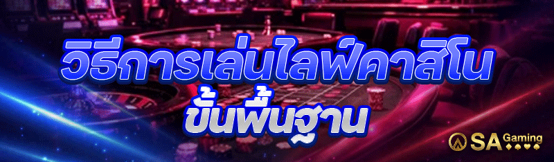 วิธีการเล่นไลฟ์คาสิโน ขั้นพื้นฐาน